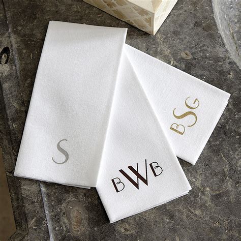 monogrammed disposable hand towels|monogrammed guest hand paper towels.